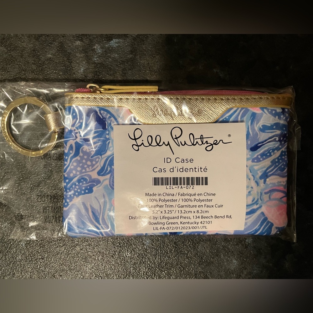 NWT Lilly Pulitzer Keychain ID Case